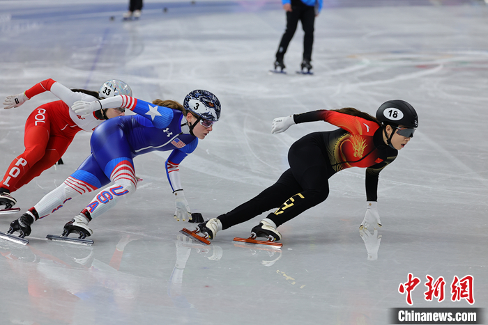 米兰冬奥会短道速滑女子1000米预赛中国三将强势
